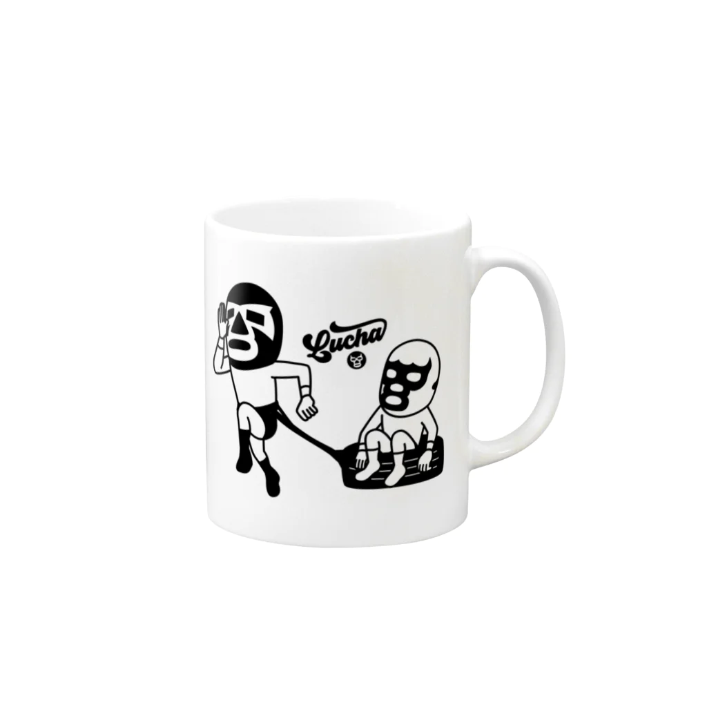 LUCHAのLUCHA#106mono Mug :right side of the handle