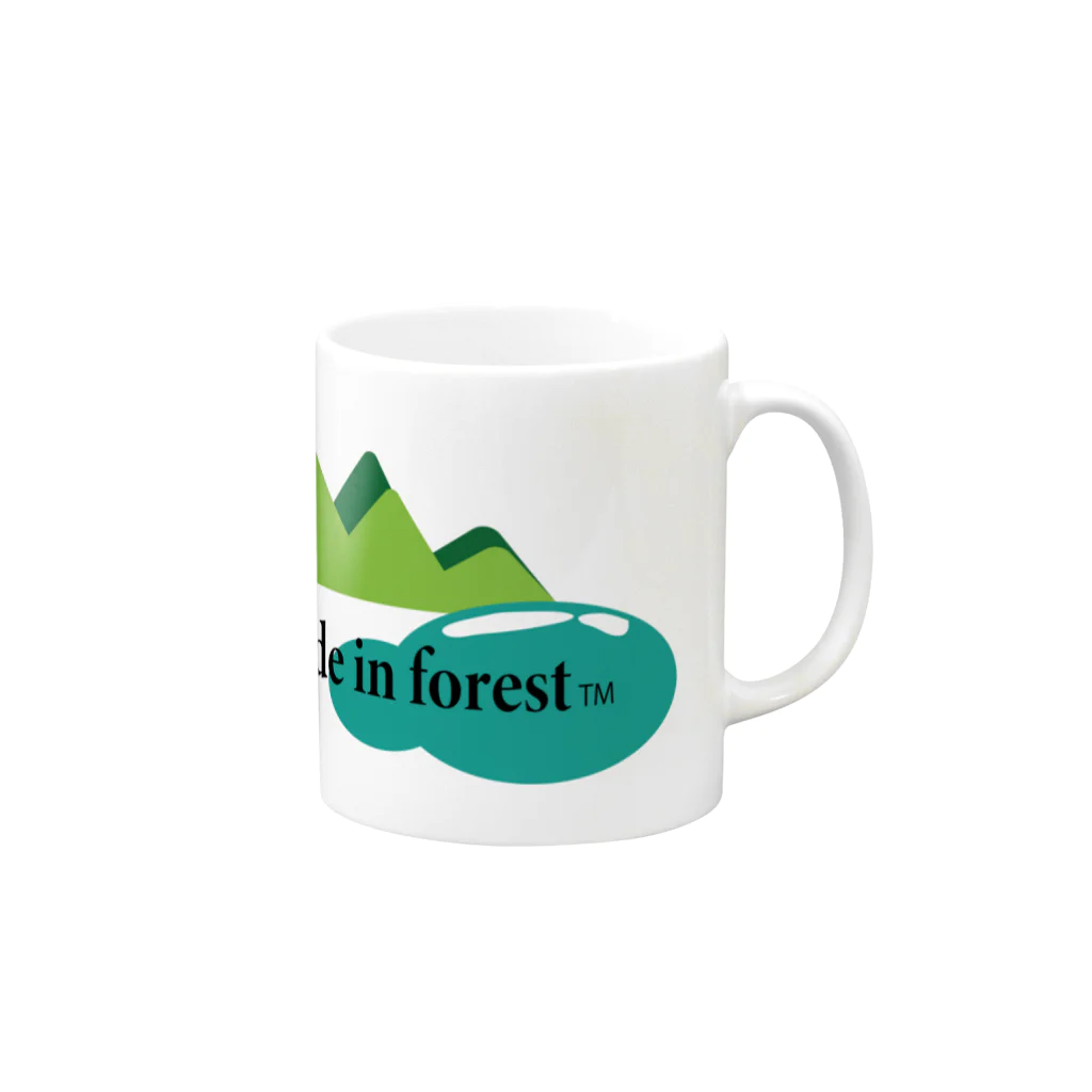 Poolside in forestのPIF Mag Mug :right side of the handle