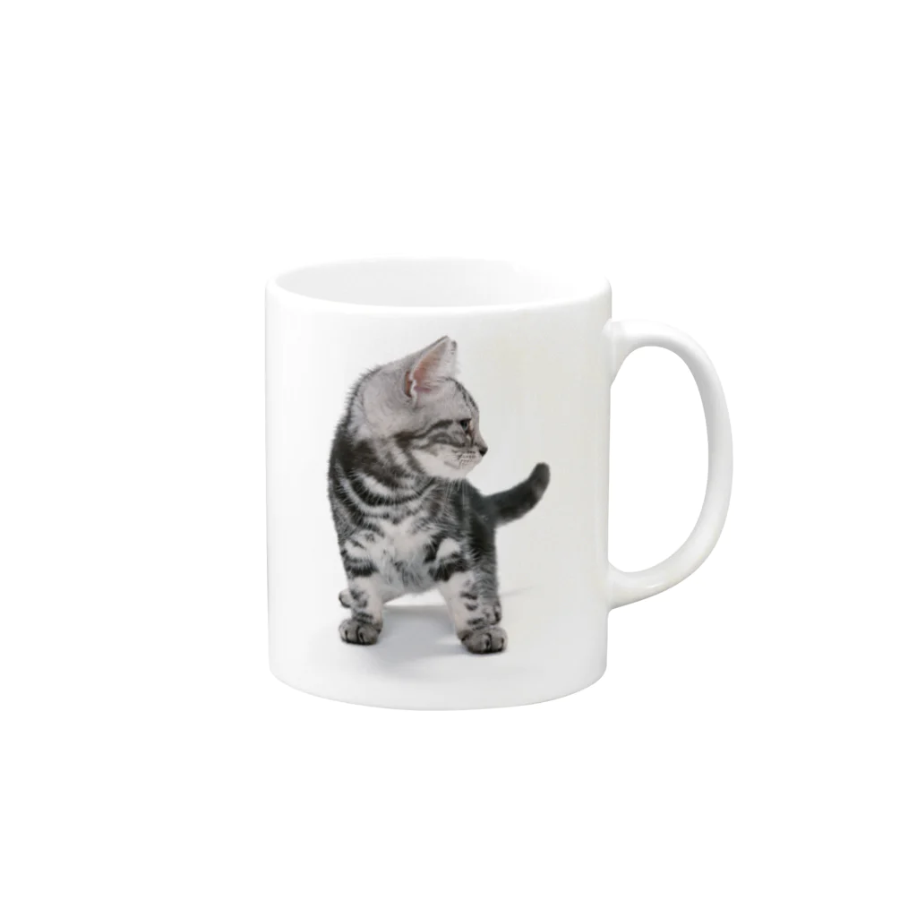 Rubbishの子ねこ Mug :right side of the handle