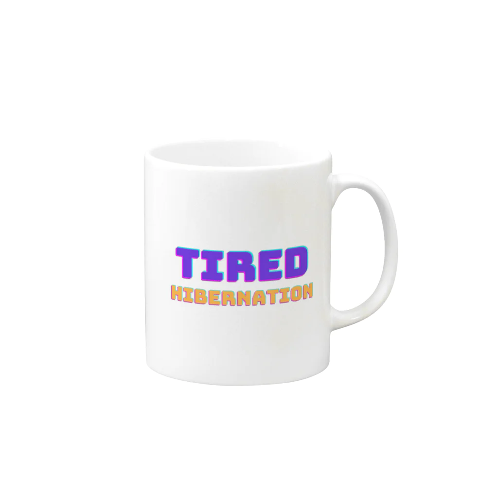 tired.の【HB】ポップ Mug :right side of the handle