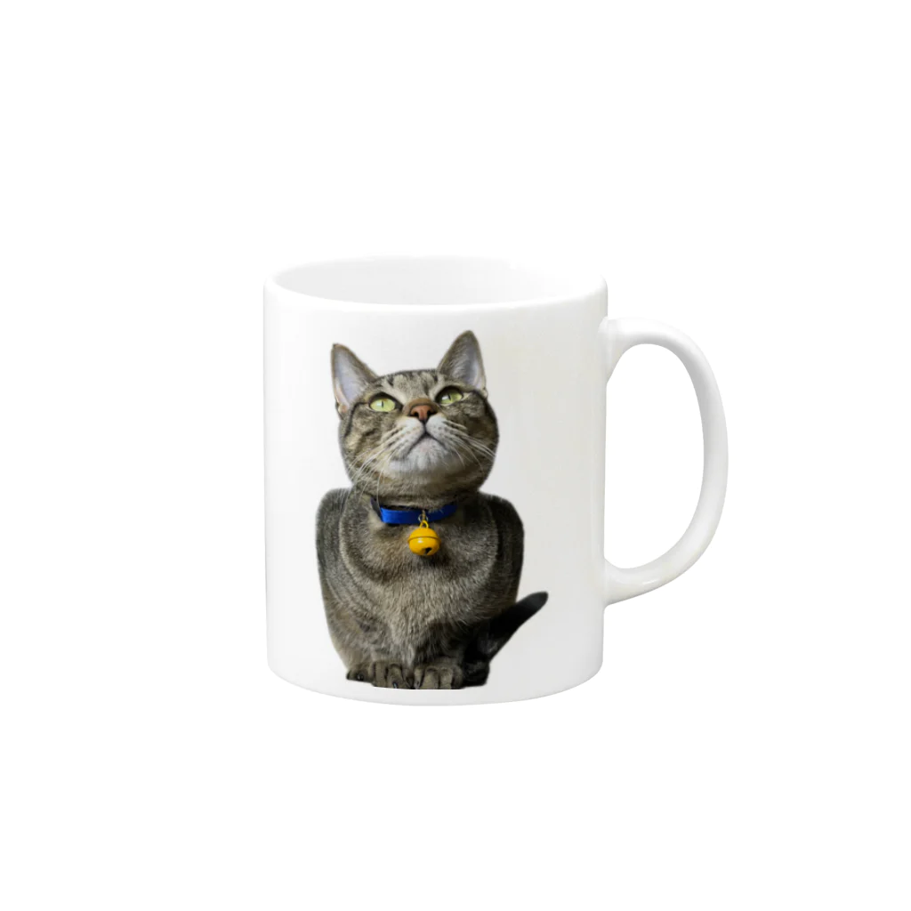 おぬしちゃんのフクロウ猫なんじ Mug :right side of the handle