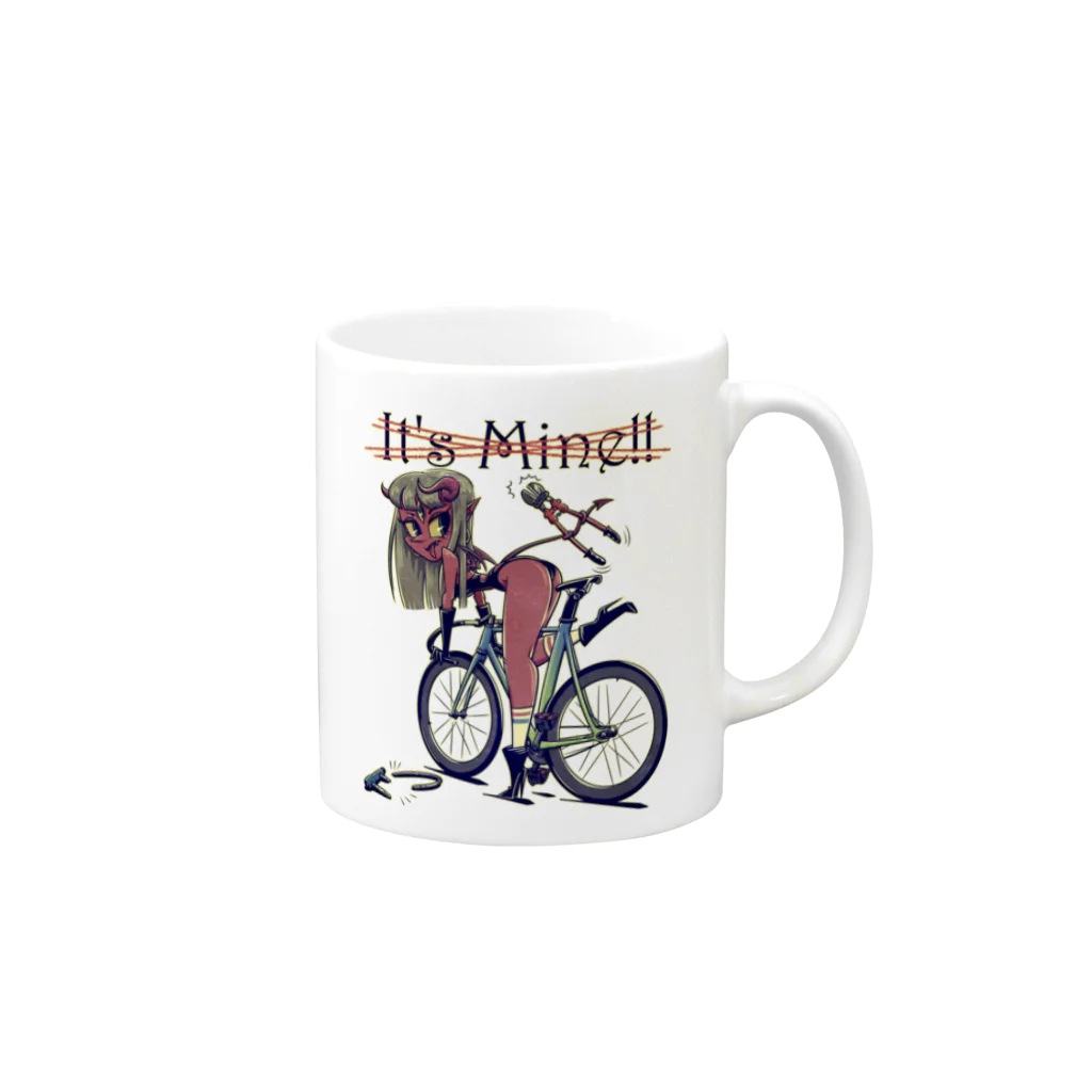 nidan-illustrationの"It's Mine!!" Mug :right side of the handle