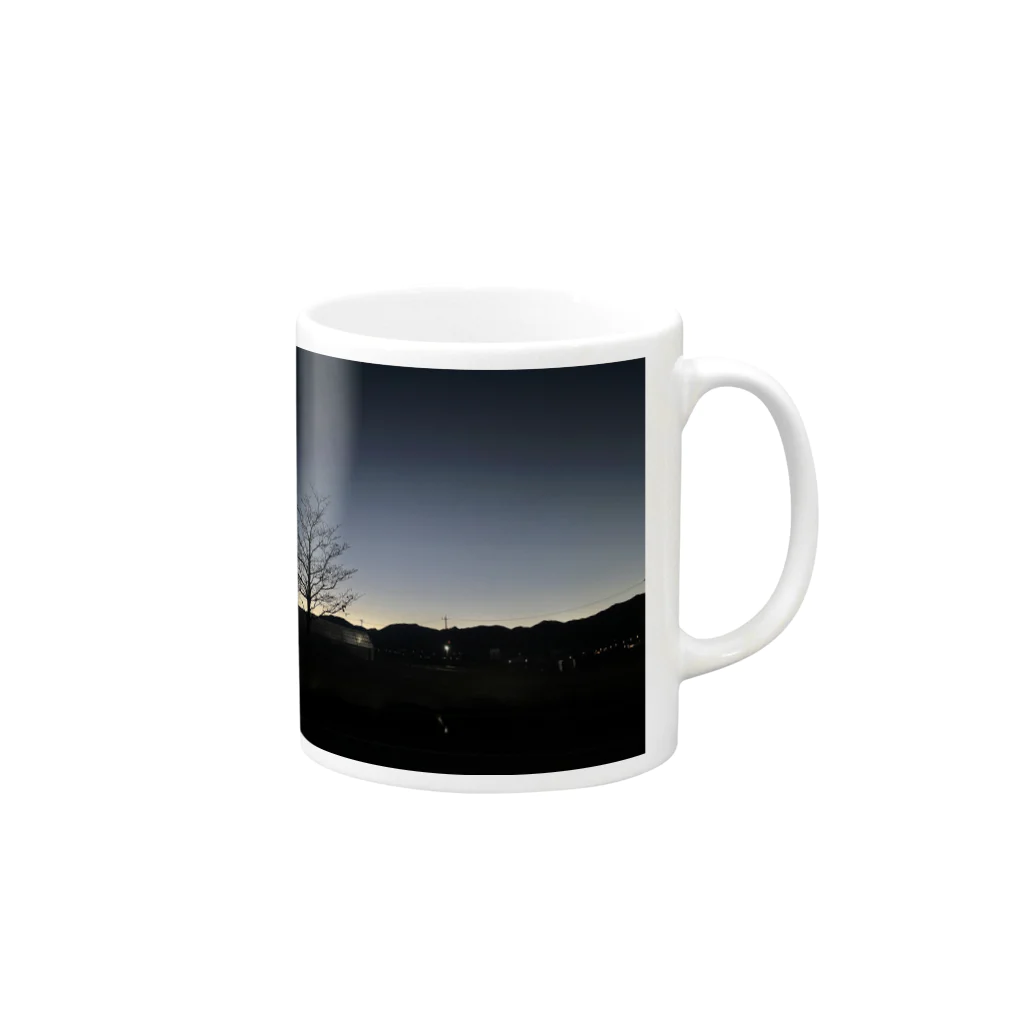 2929gawDesignShop358のEarly winter sunrise Mug :right side of the handle