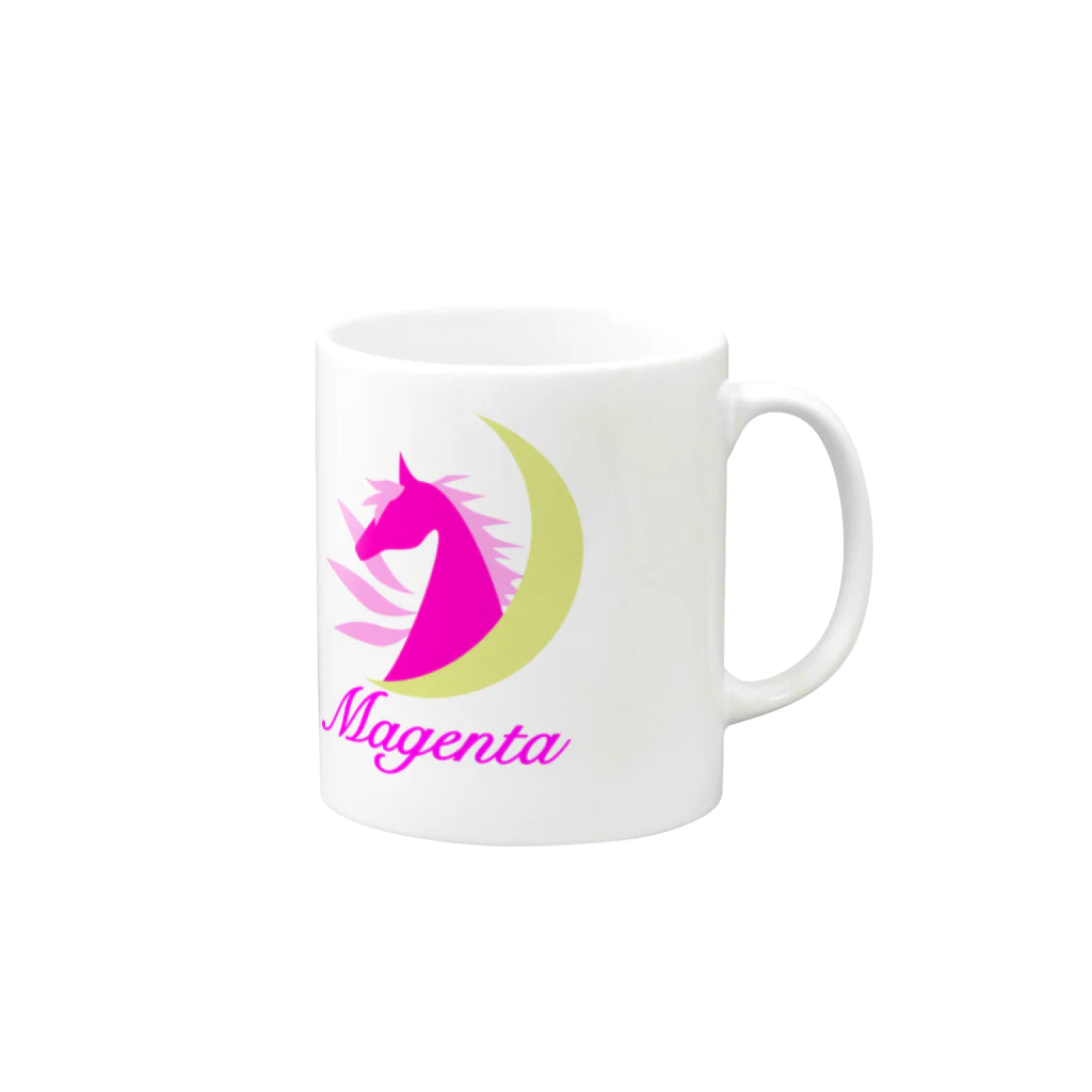 44meのマゼンタマグ Mug :right side of the handle
