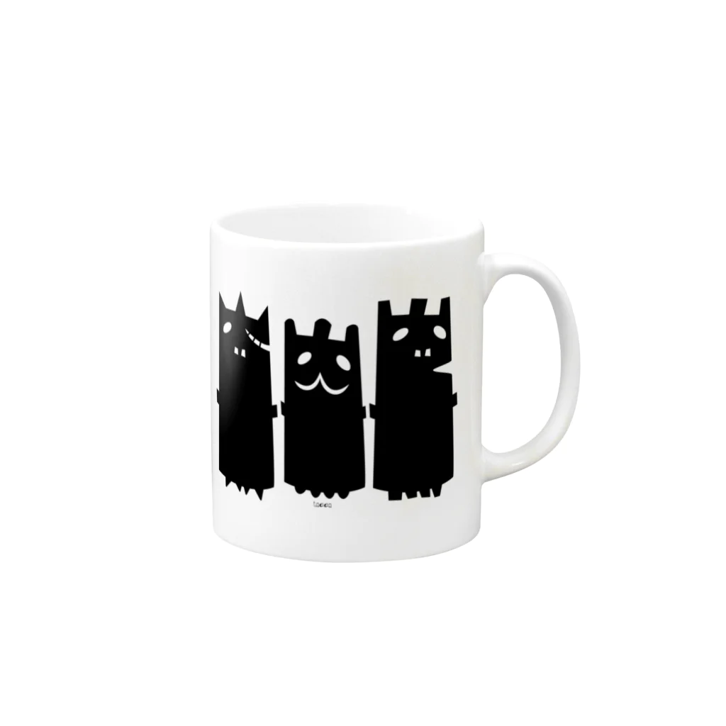 C-cubeのおばけーズ Mug :right side of the handle