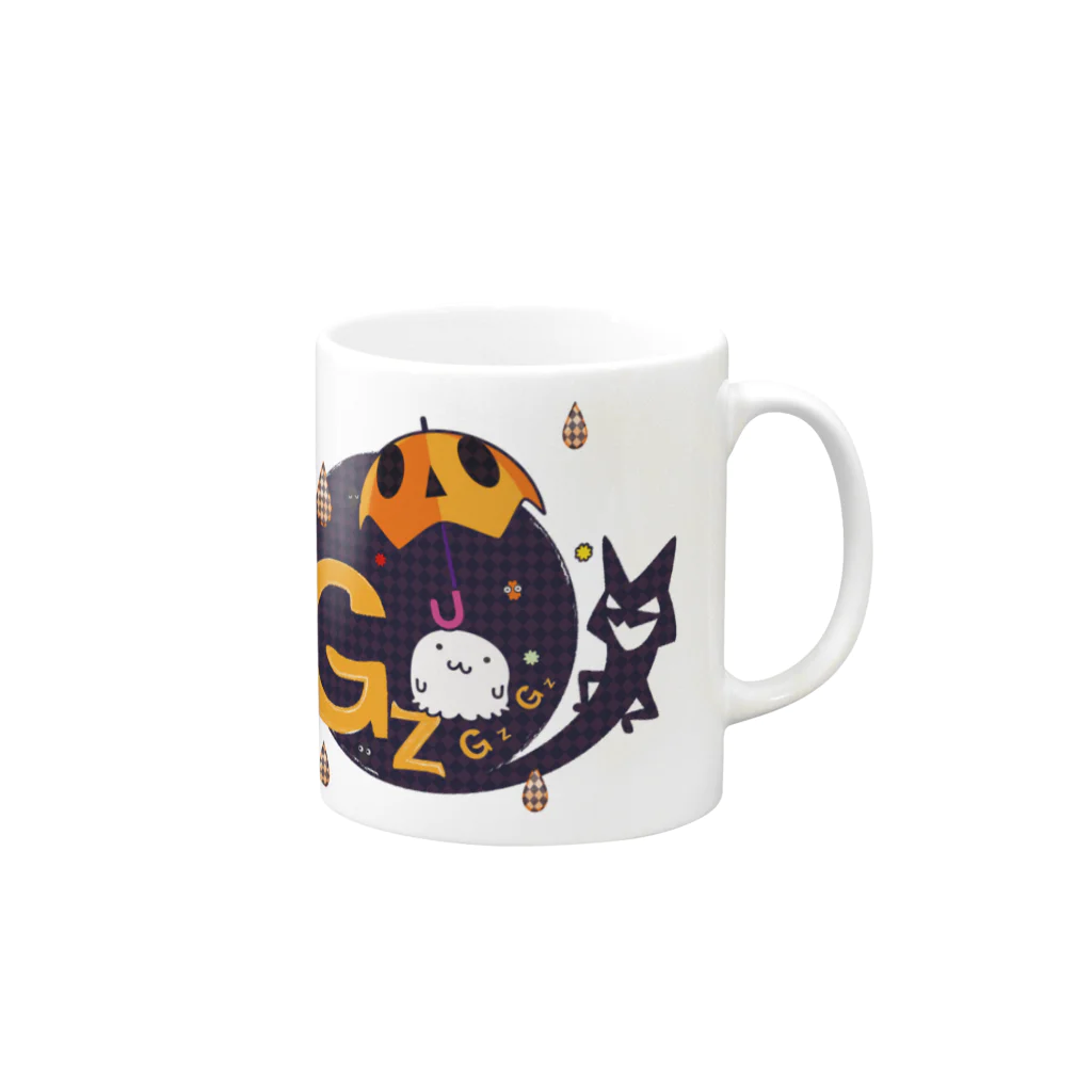 イラスト MONYAAT のラビリンス Mug :right side of the handle