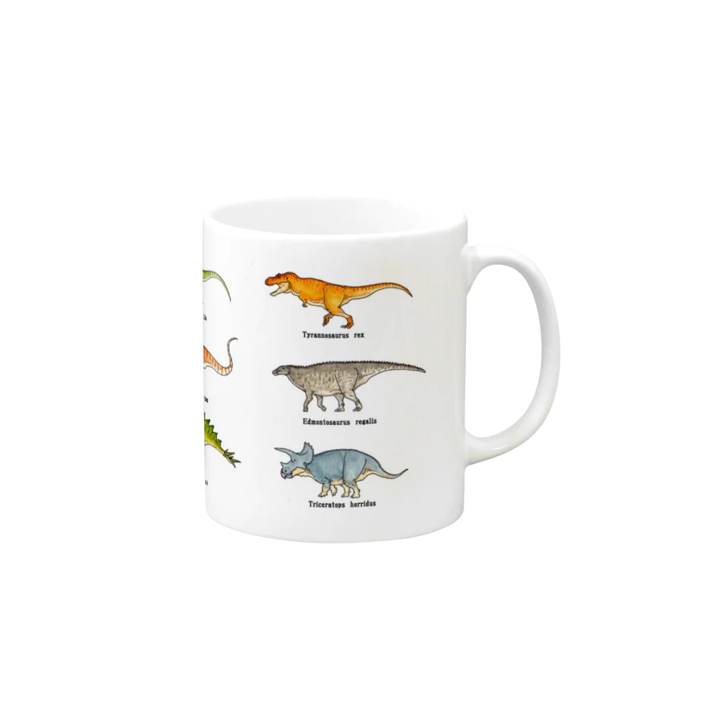 Atelier＊LorschのThe Dinosaurus! Mug :right side of the handle