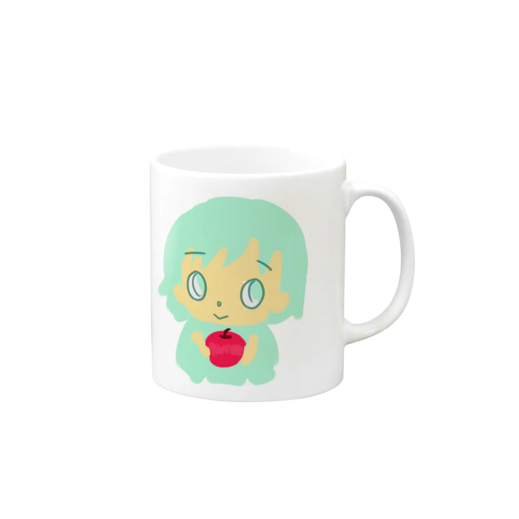 ke☆chanのりんごの子 Mug :right side of the handle