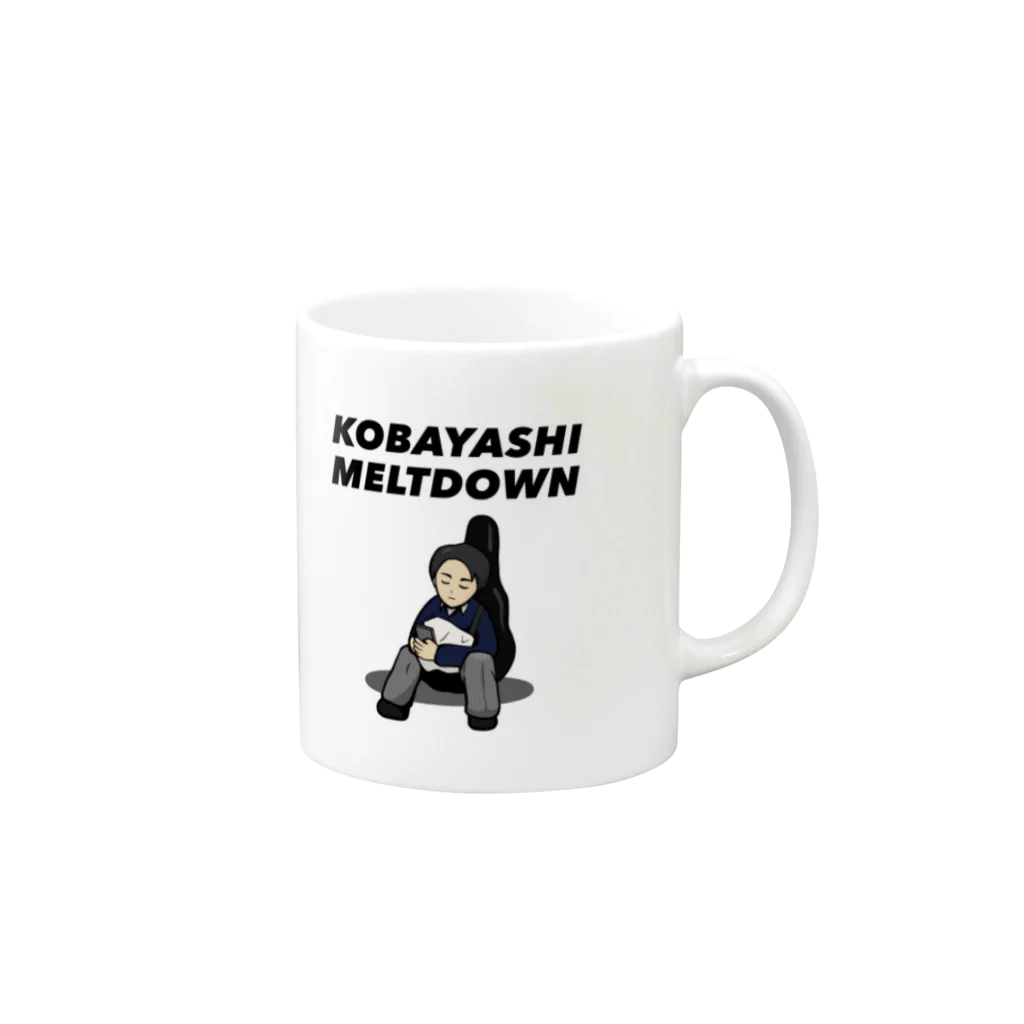 KOBAYASHI MELTDOWN.jpのKOBAYASHI MELTDOWN CLASSIC Mug :right side of the handle