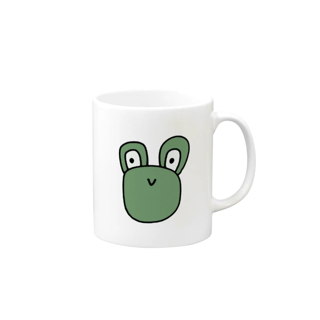 あやちの🐸みどりのかえる Mug :right side of the handle