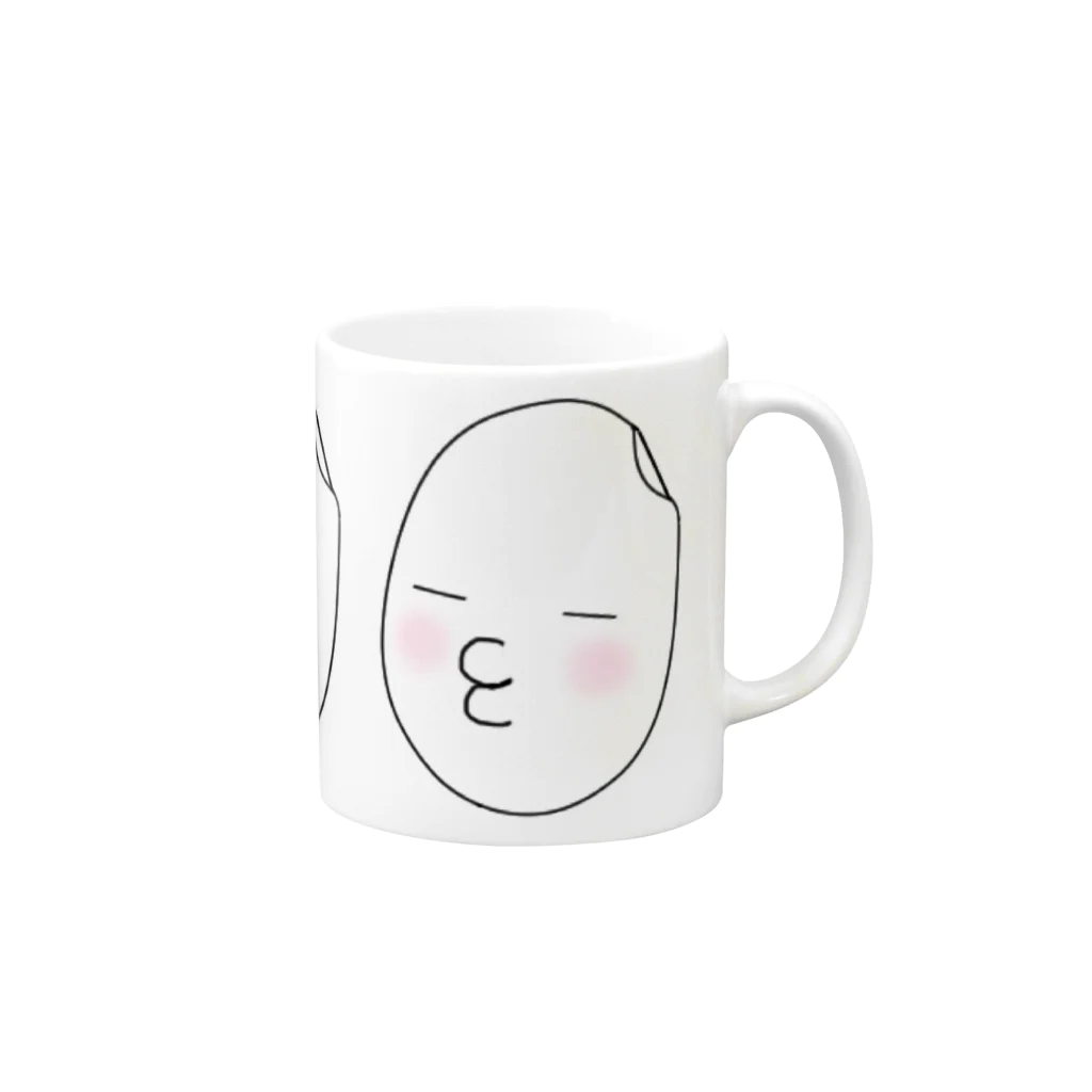 HiNAのこめつぶくん ３兄弟ver Mug :right side of the handle