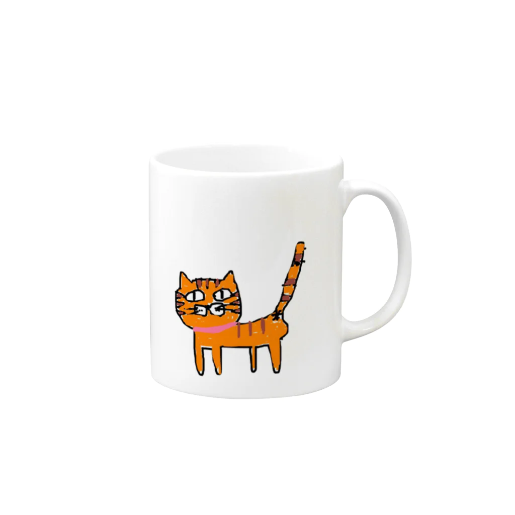 nogyuu♥のかわいいねこ Mug :right side of the handle