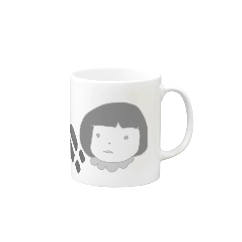 半分カエルの！！ Mug :right side of the handle