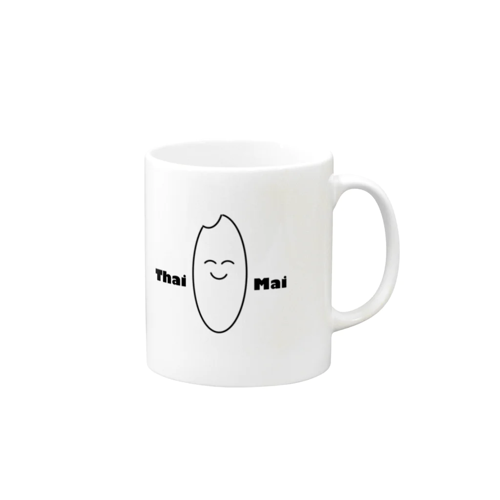 まっちのThaiMaiくん Mug :right side of the handle