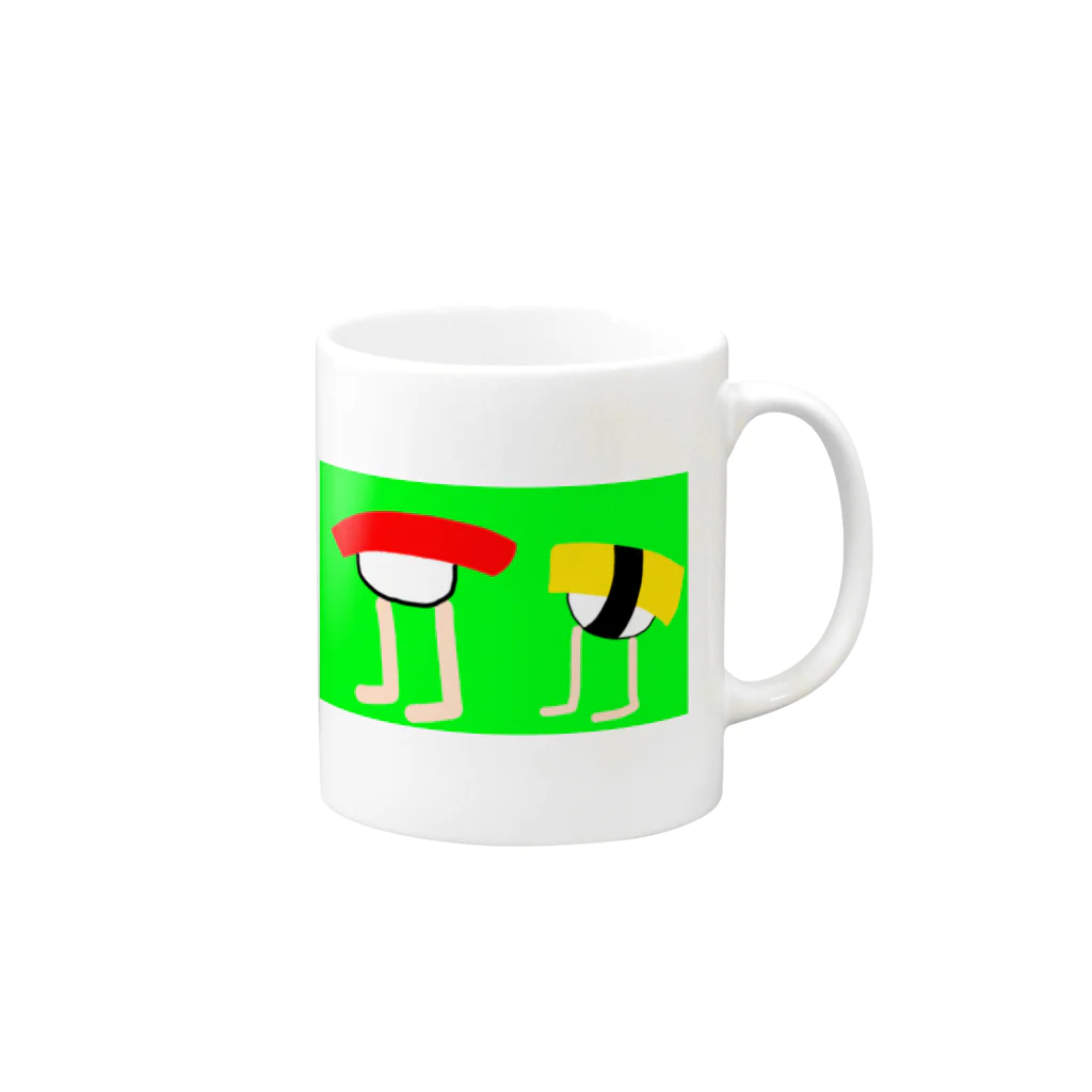 ごーしゅ。の寿司くんGBマグカップ Mug :right side of the handle