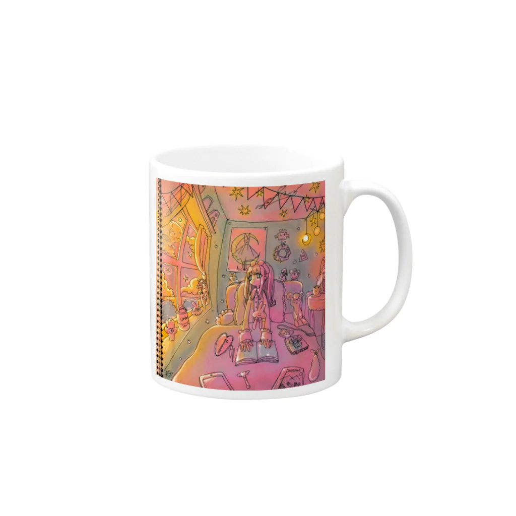 トセカフ/ティアF05bのdreamygirl Mug :right side of the handle