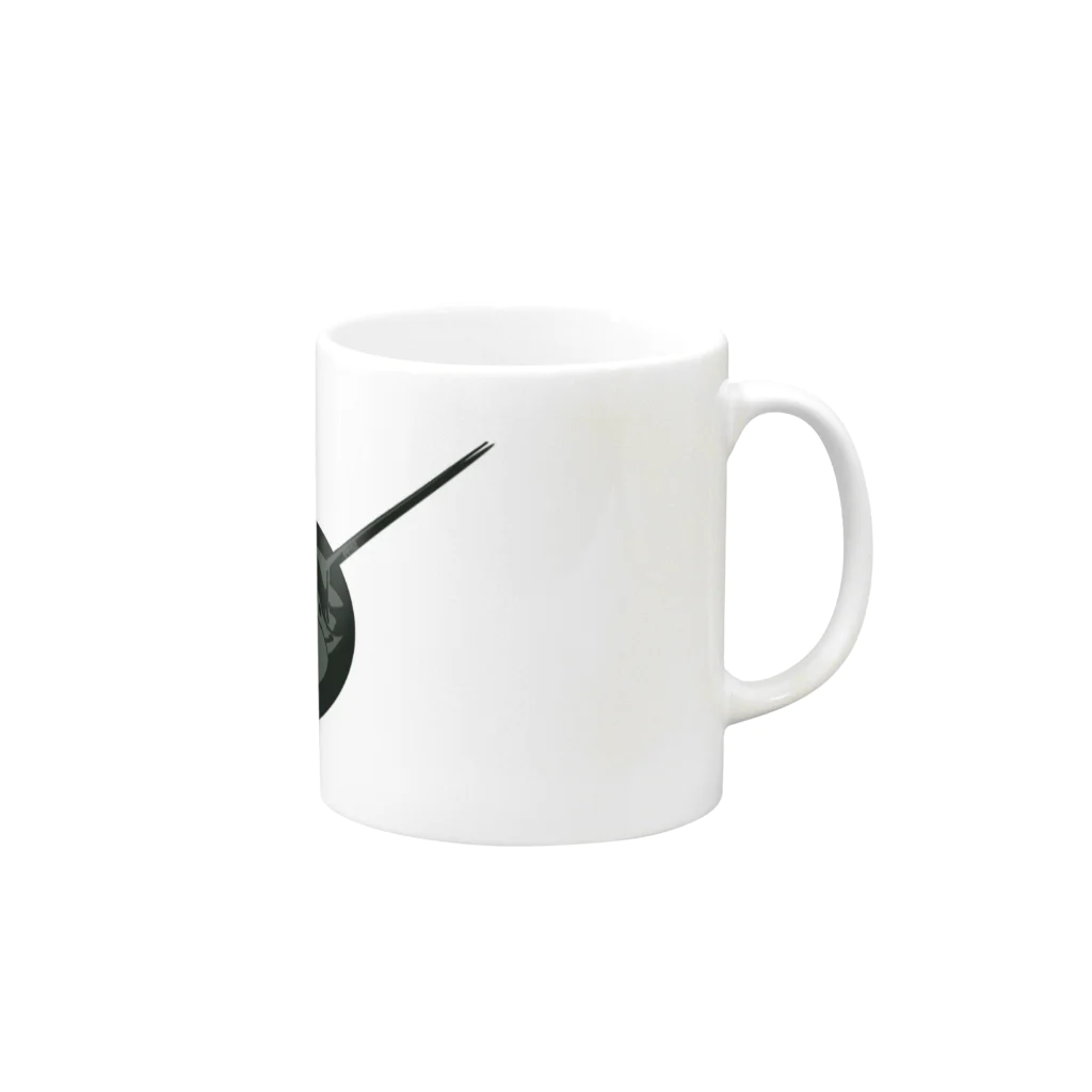 昼行灯のカブトガニ Mug :right side of the handle