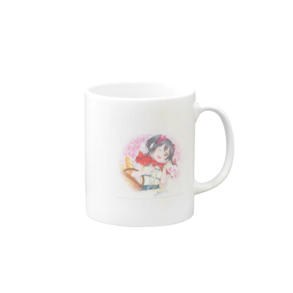 ゆうのにこ Mug :right side of the handle