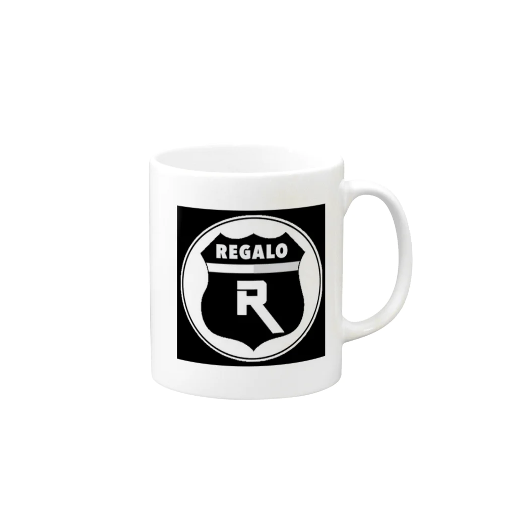 REGALOのREGALO  Rロゴ Mug :right side of the handle