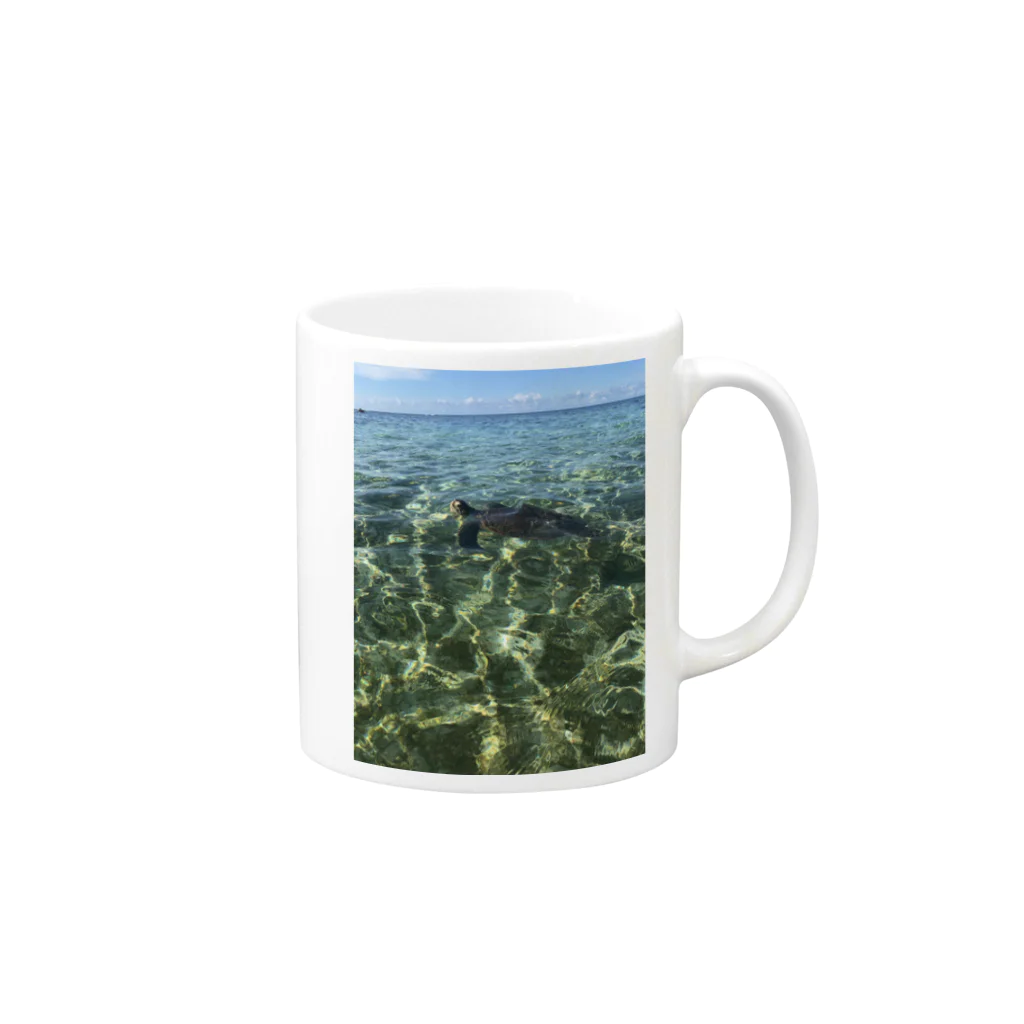 WowのSea turtle  Mug :right side of the handle