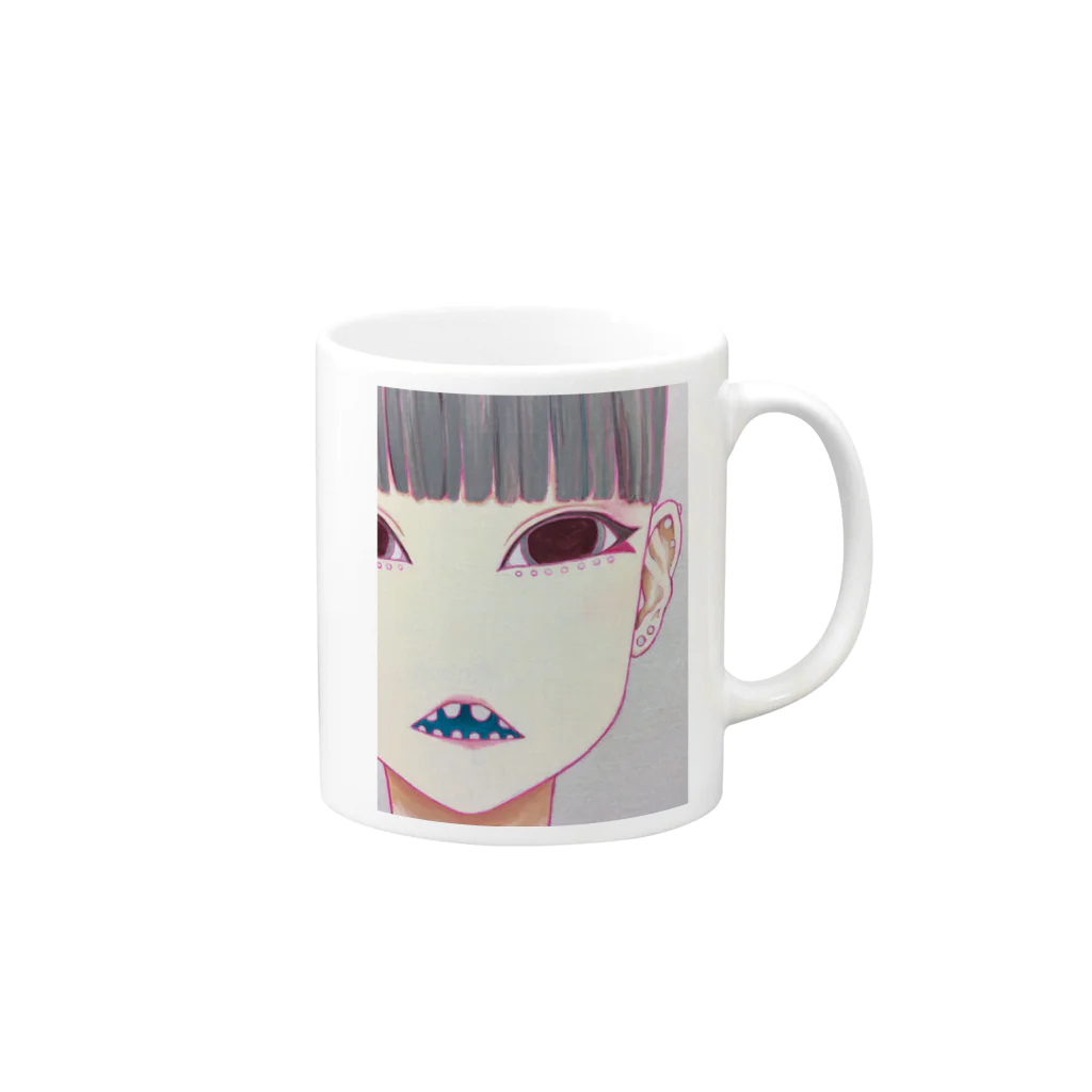 wonderlandcodeのwonderland code01 Mug :right side of the handle