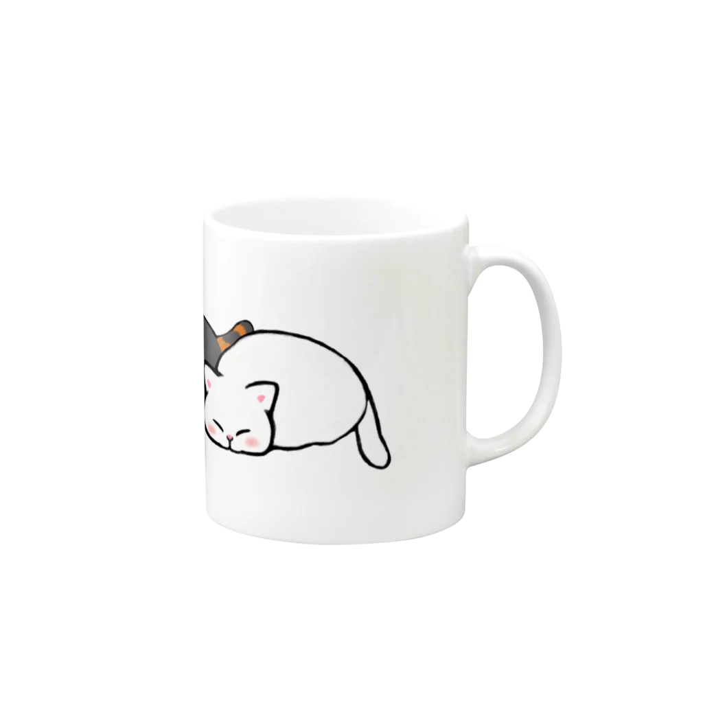 ふわにゃんshopのツチノコ☆キャッツ Mug :right side of the handle