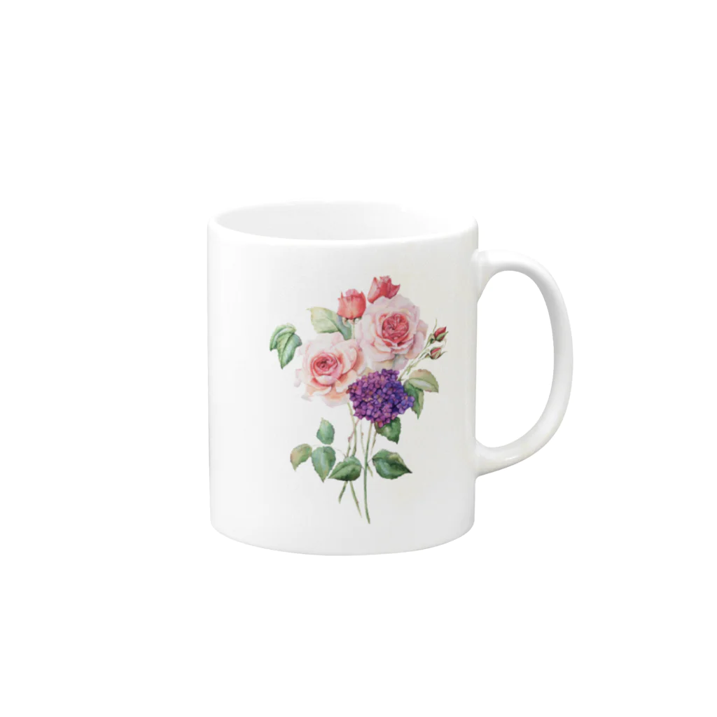 Chi2ChiのTencent Flowers Mug :right side of the handle