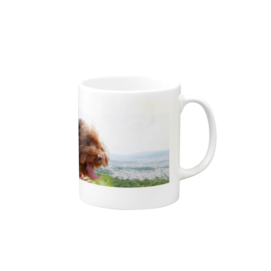 KAKA's Createのハリー山に登る Mug :right side of the handle