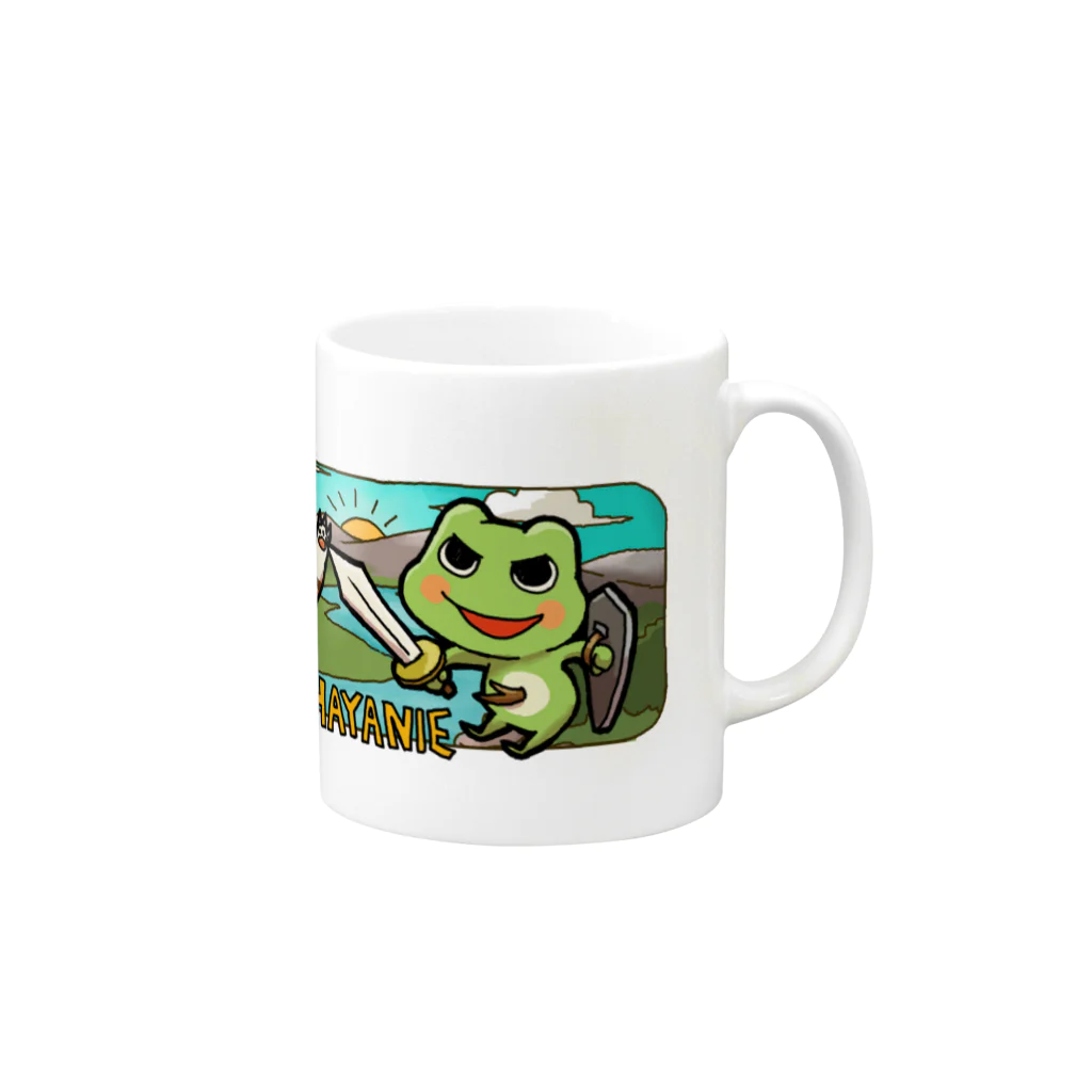 🐤もずはゃ🐸SHOP✨の干支ともずはゃマグカップ2022横 Mug :right side of the handle