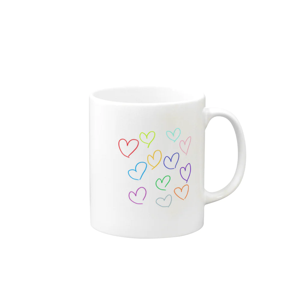 heart shopのハート　この世界に愛を Mug :right side of the handle