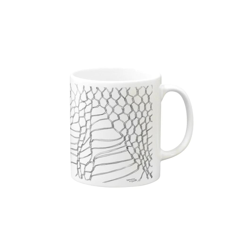 nisai®のWIRE NET WORK by nisai® Mug :right side of the handle