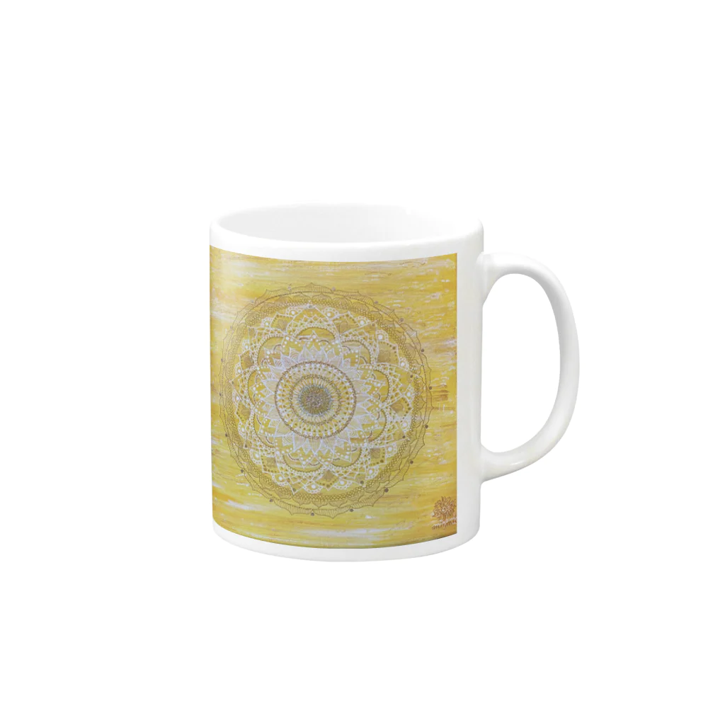 Sacred GardenのGrossaria Mandala Mug :right side of the handle