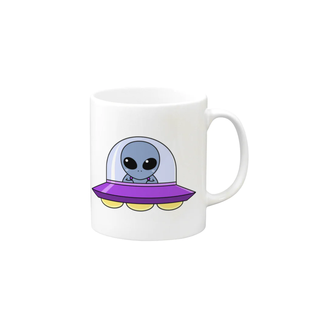 あいすくりーむ🍦の👽 Mug :right side of the handle