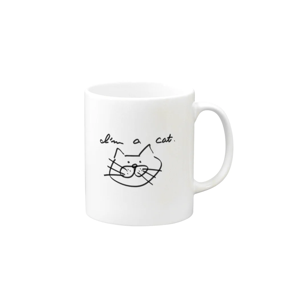 a_k_yuuのi'm a cat Mug :right side of the handle