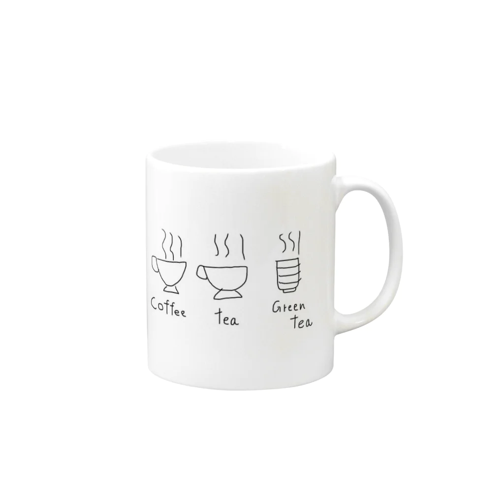 dasakuのcoffee tea Mug :right side of the handle