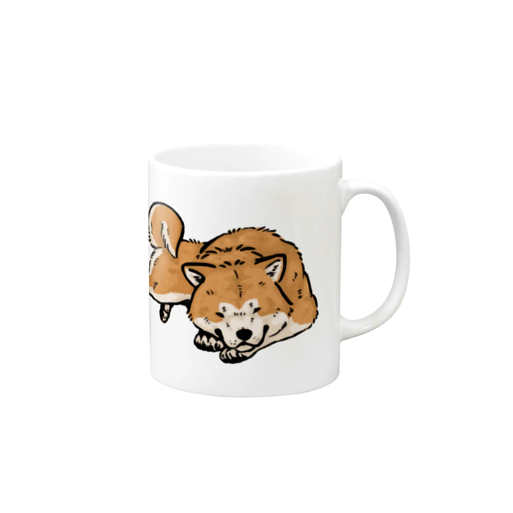 篠山。の秋田犬 Mug :right side of the handle