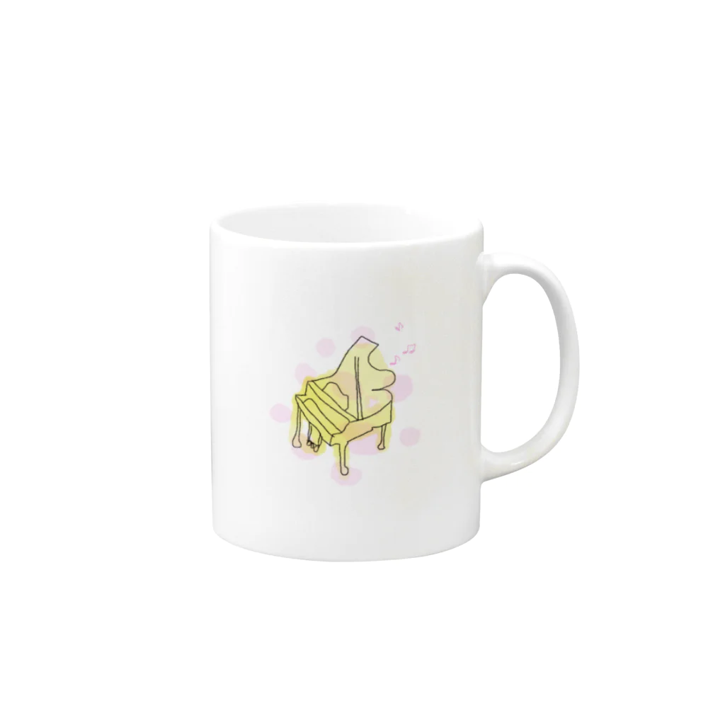 Nami colorartの Piano dream Mug :right side of the handle