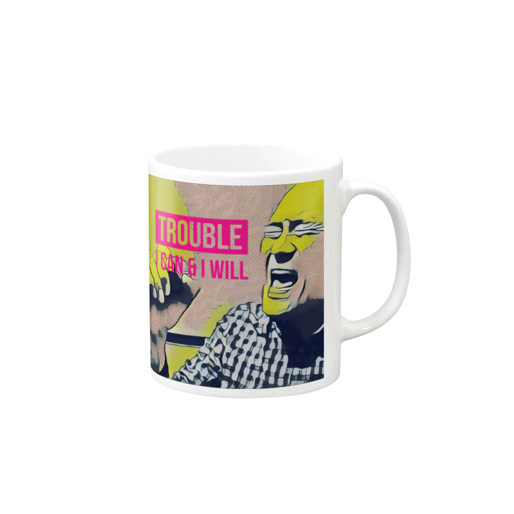 ryuta_nylonのTrouble  Maker  Mug :right side of the handle