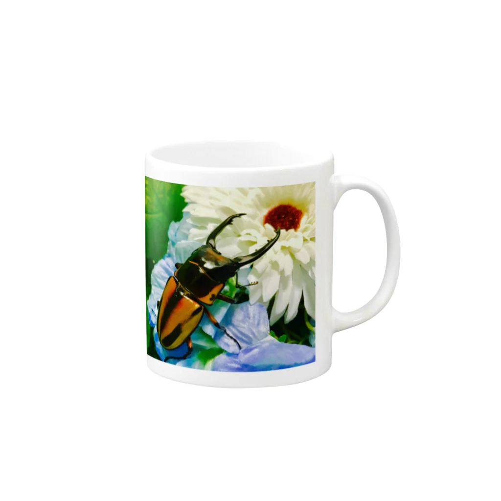 Higurashi430のクワガタ ☆ファブリース2☆ Mug :right side of the handle