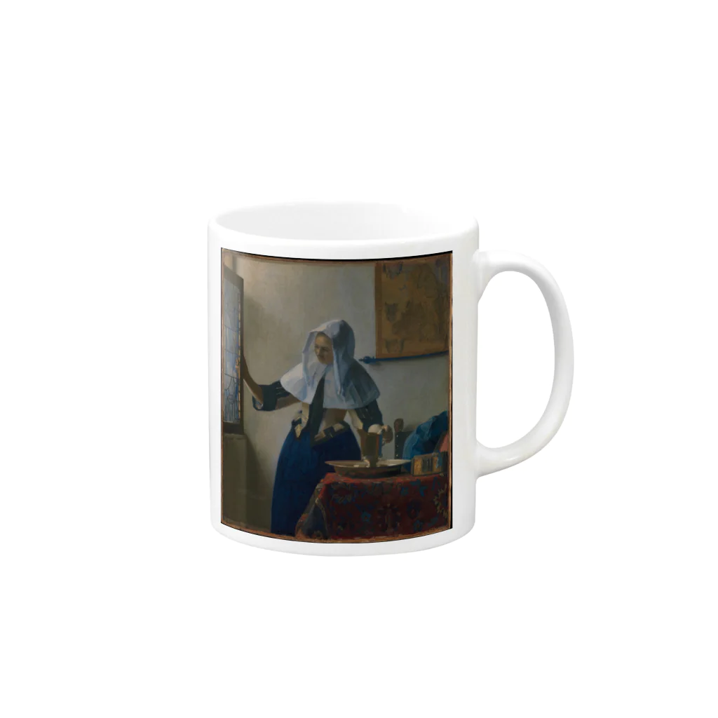 artgalleryの牛乳を注ぐ女 Mug :right side of the handle