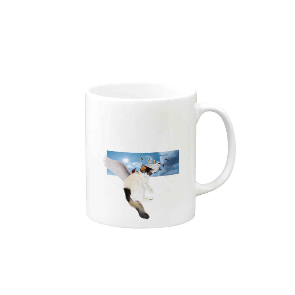 momo_emiの2022 猫 Mug :right side of the handle