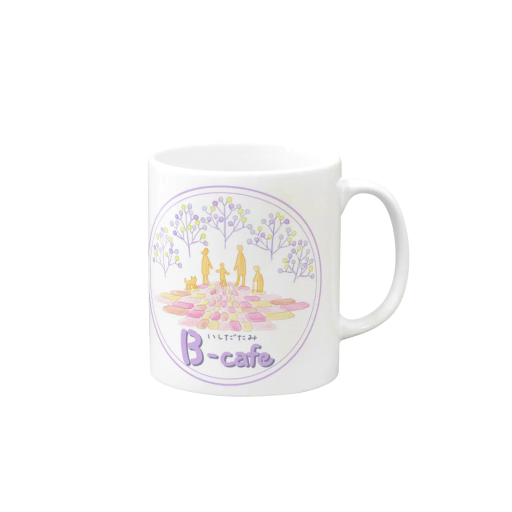 まゆみん（いしだたみbーcafe)のいしだたみB-cafe Mug :right side of the handle