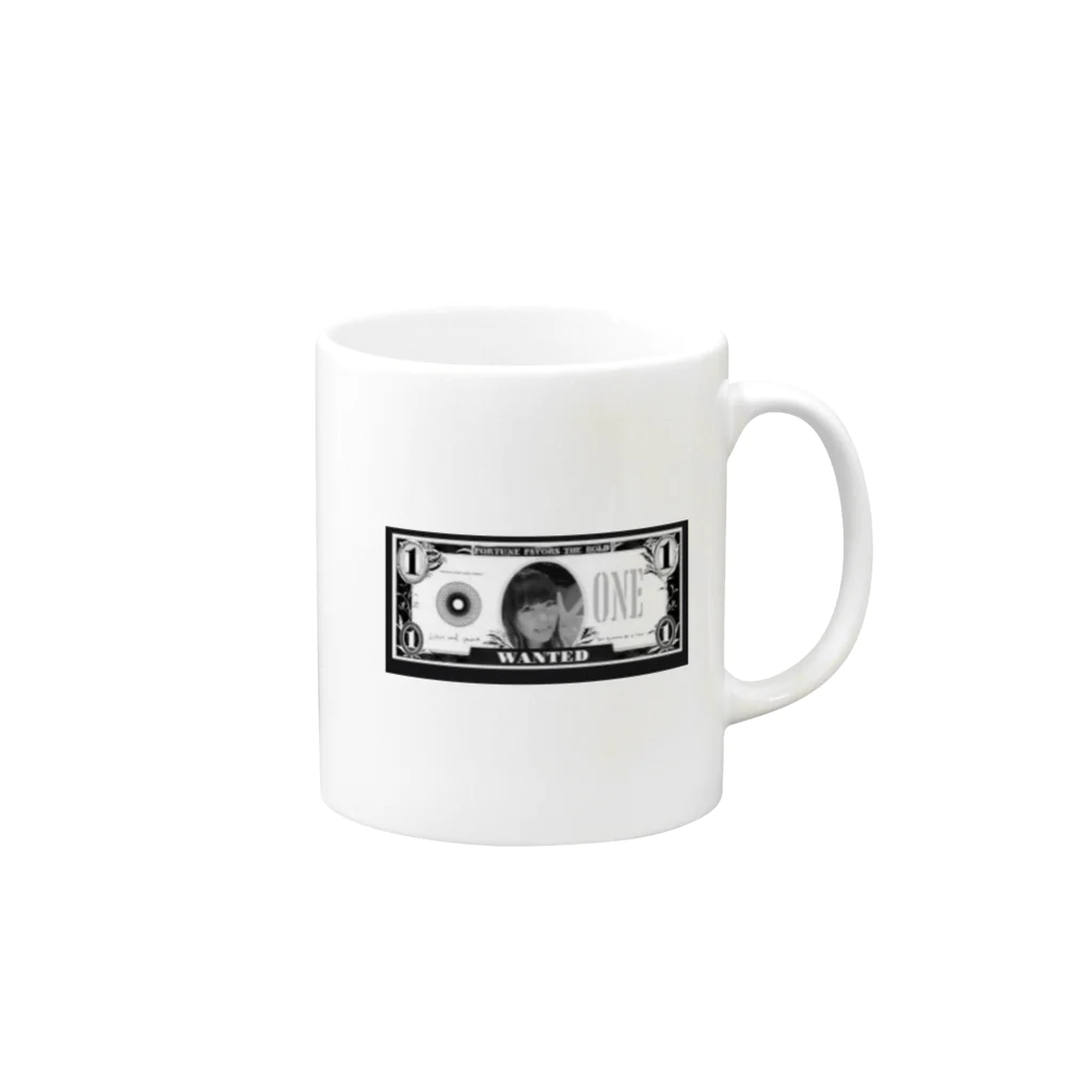 りっかりっかにしてやんよー🍩のマネーりっか💰 Mug :right side of the handle