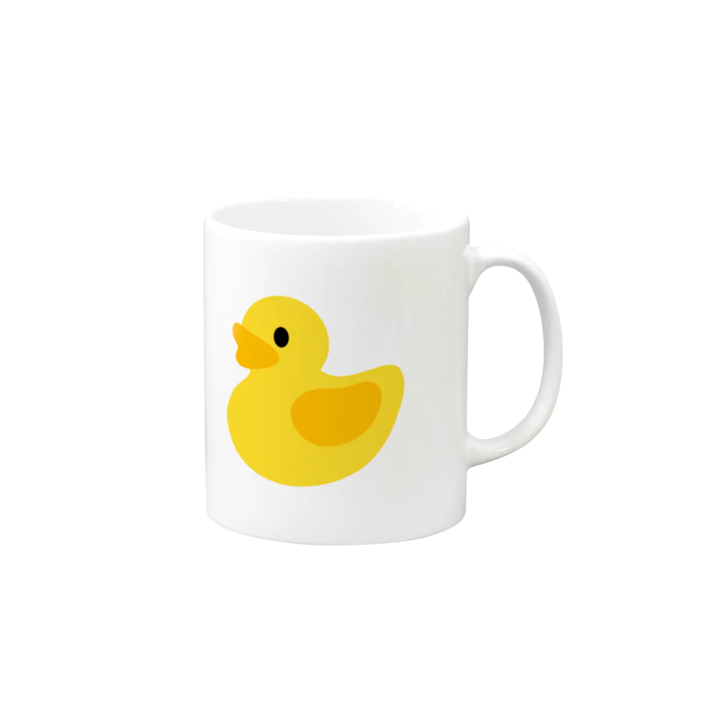 NAOAPOCOのあひる Mug :right side of the handle