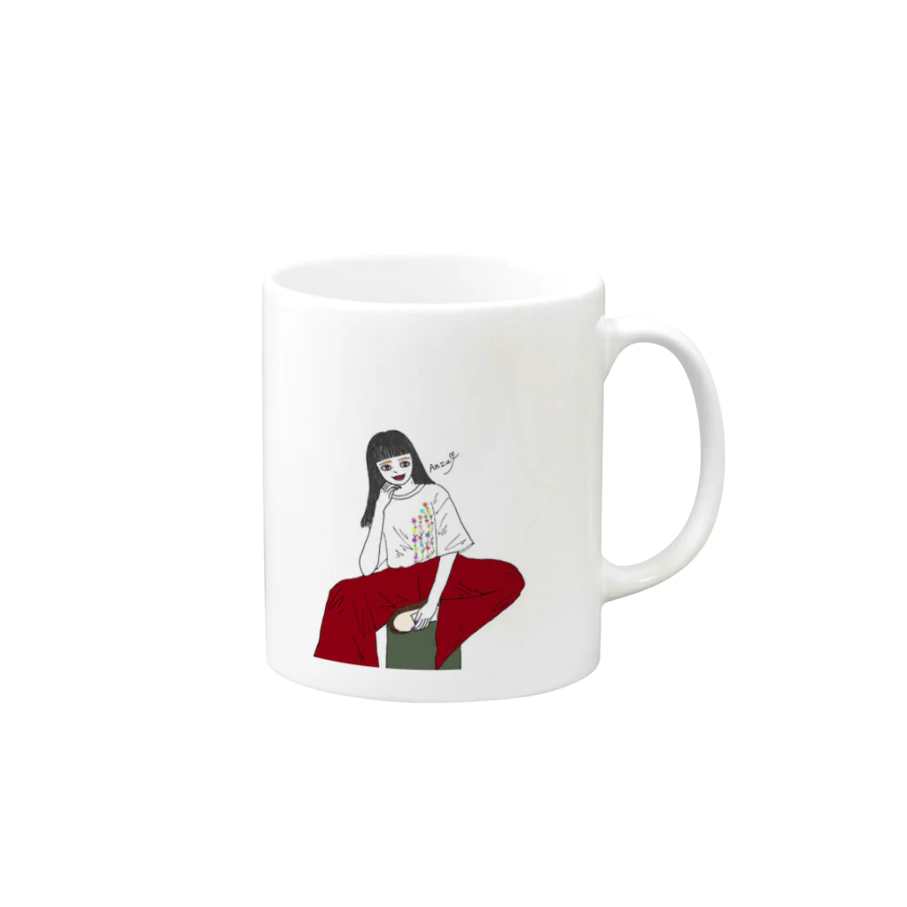 Anzuの考えるGirl Mug :right side of the handle