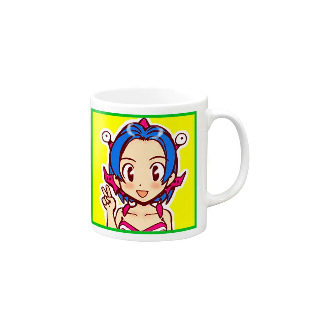 zectcooperの美少女アフィリエイター蟹原香織 Mug :right side of the handle