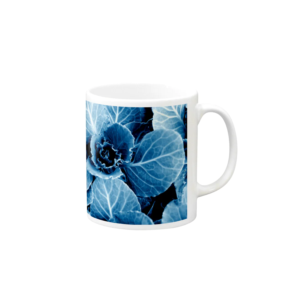 魚肉加工工場で働く架空の俺の花1 Mug :right side of the handle