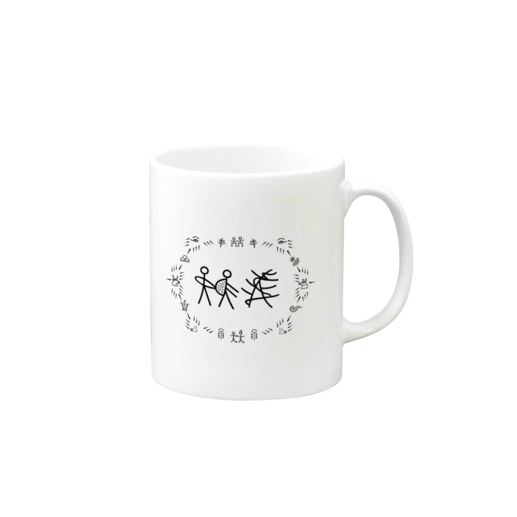 三重殺セカンドの店のトンパ文字「佐藤」 Mug :right side of the handle