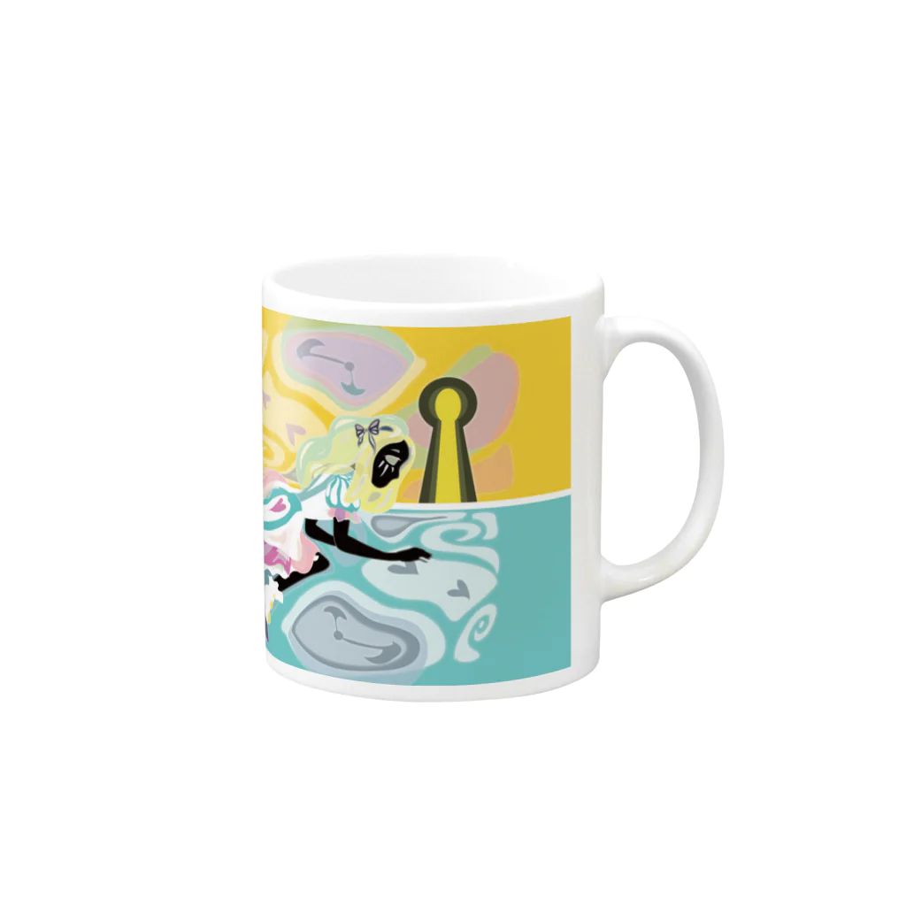 ~　羽 沙 妓 堂　~のAlice in Wonderland Mug :right side of the handle