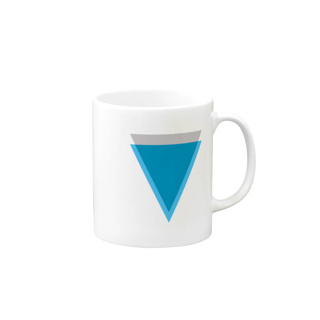 仮想通貨Verge Japan（バージ ジャパン） 公認SHOPのVerge（バージ）ロゴ Mug :right side of the handle